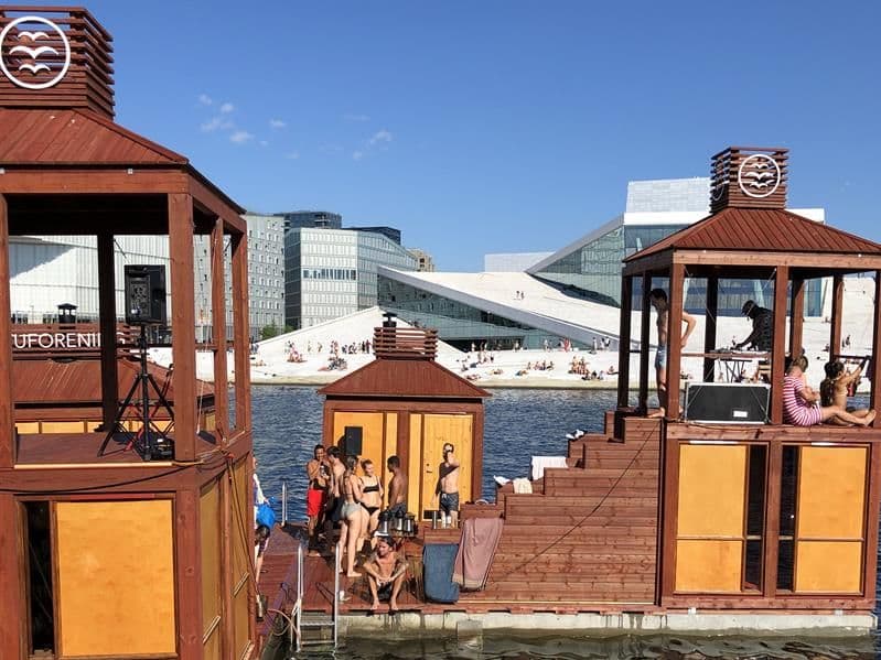 Summer at Bademaschinen in Oslo.