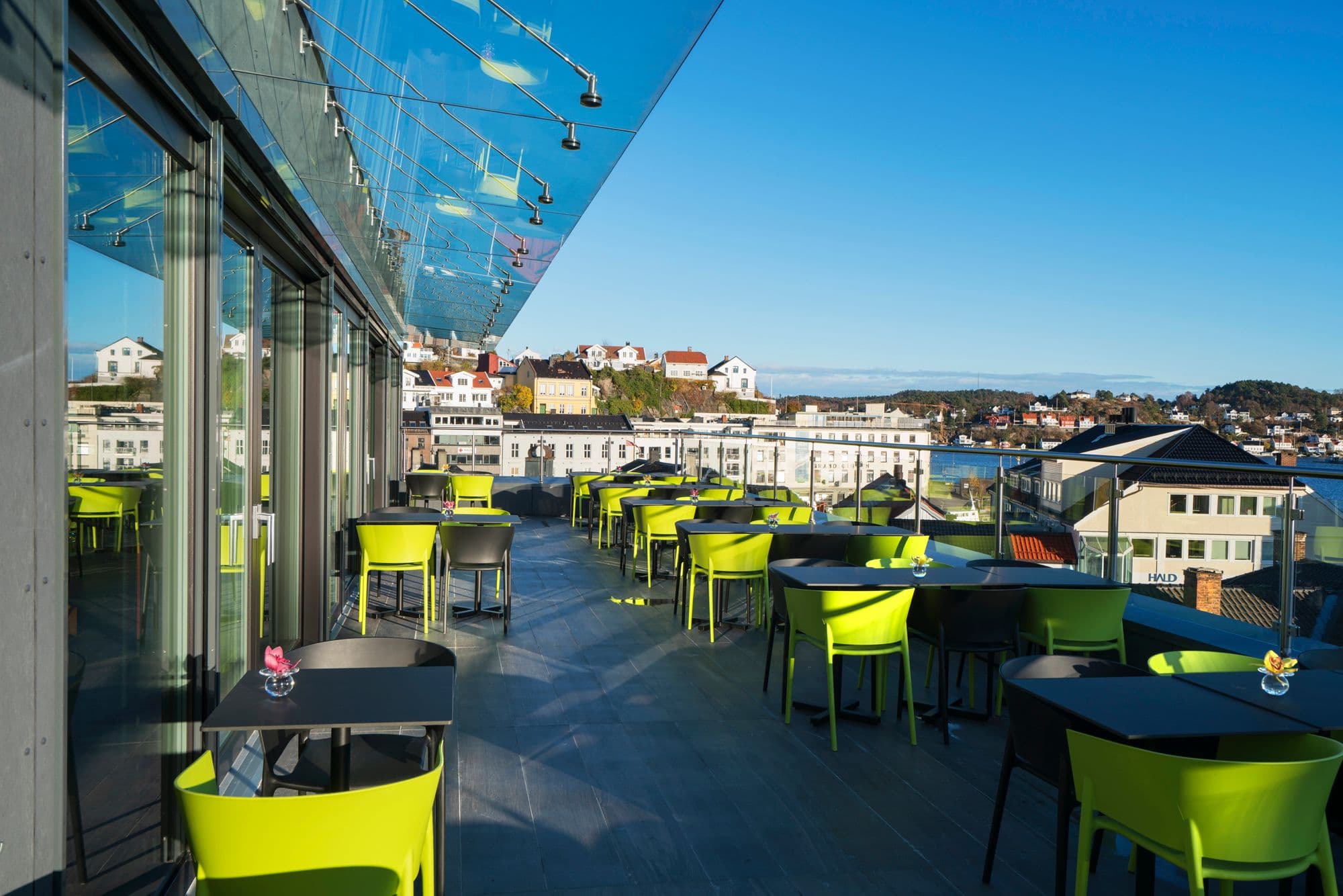 Takterrasse på Thon Arendal