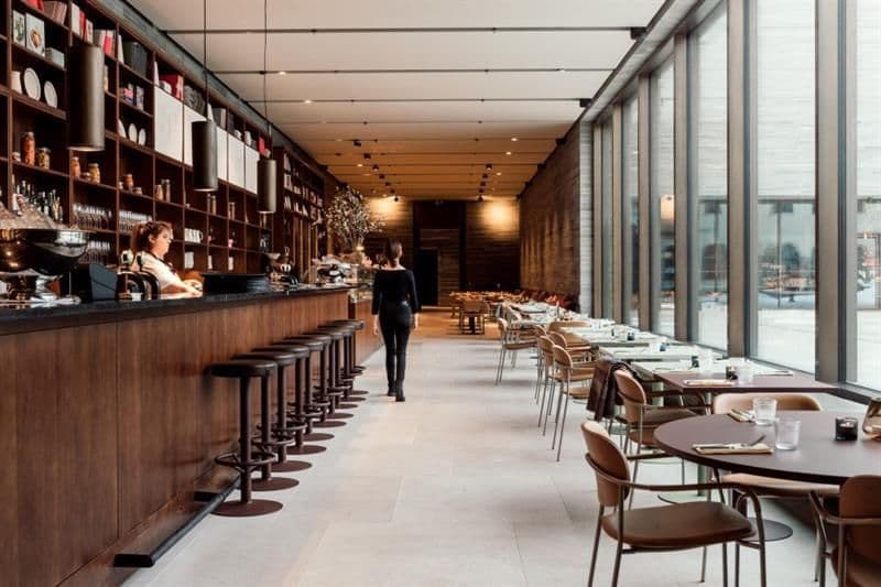 interior of the national museums cafe