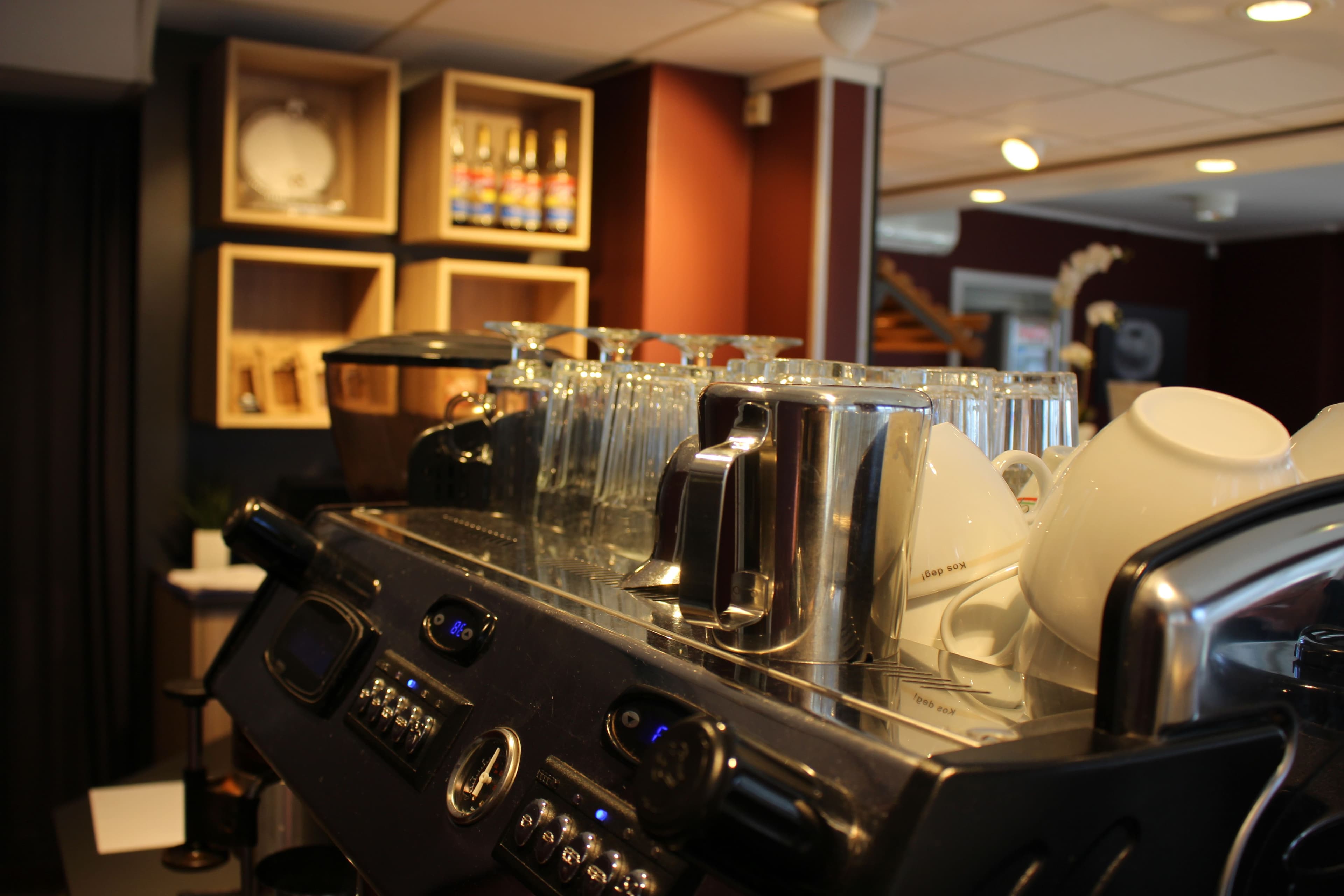 Stavelin, kaffemaskin