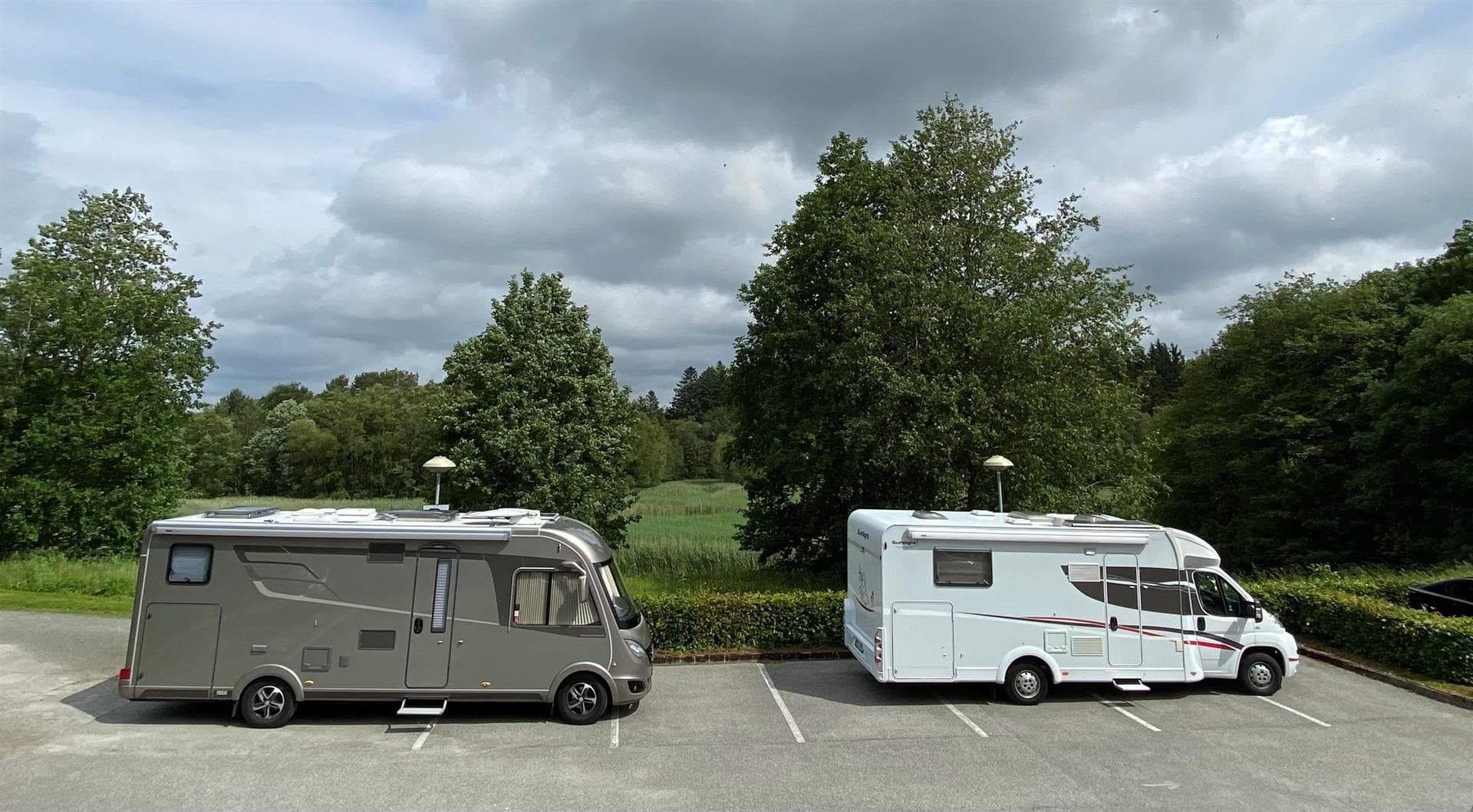 Motorhome parking at Bryne