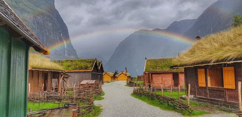 The viking village at Gudvangen